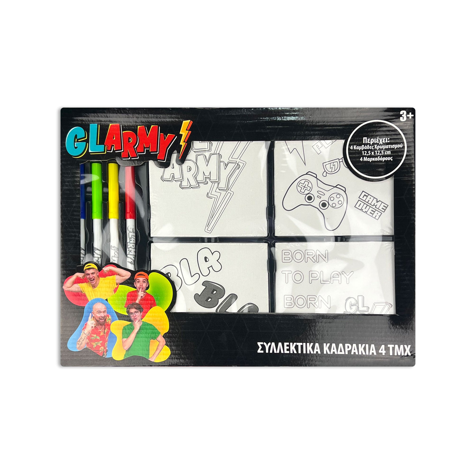 Set Mini Canvases w/ Markers