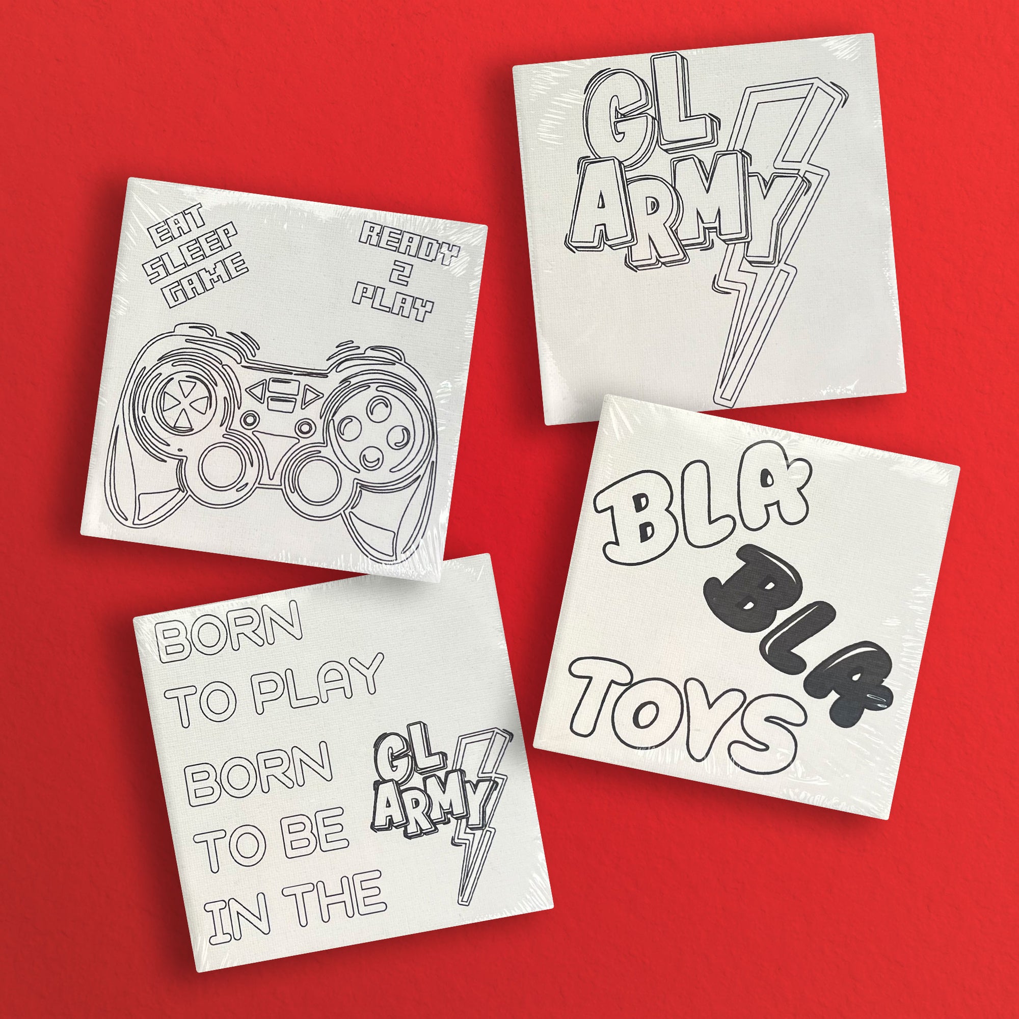 Set Mini Canvases w/ Markers