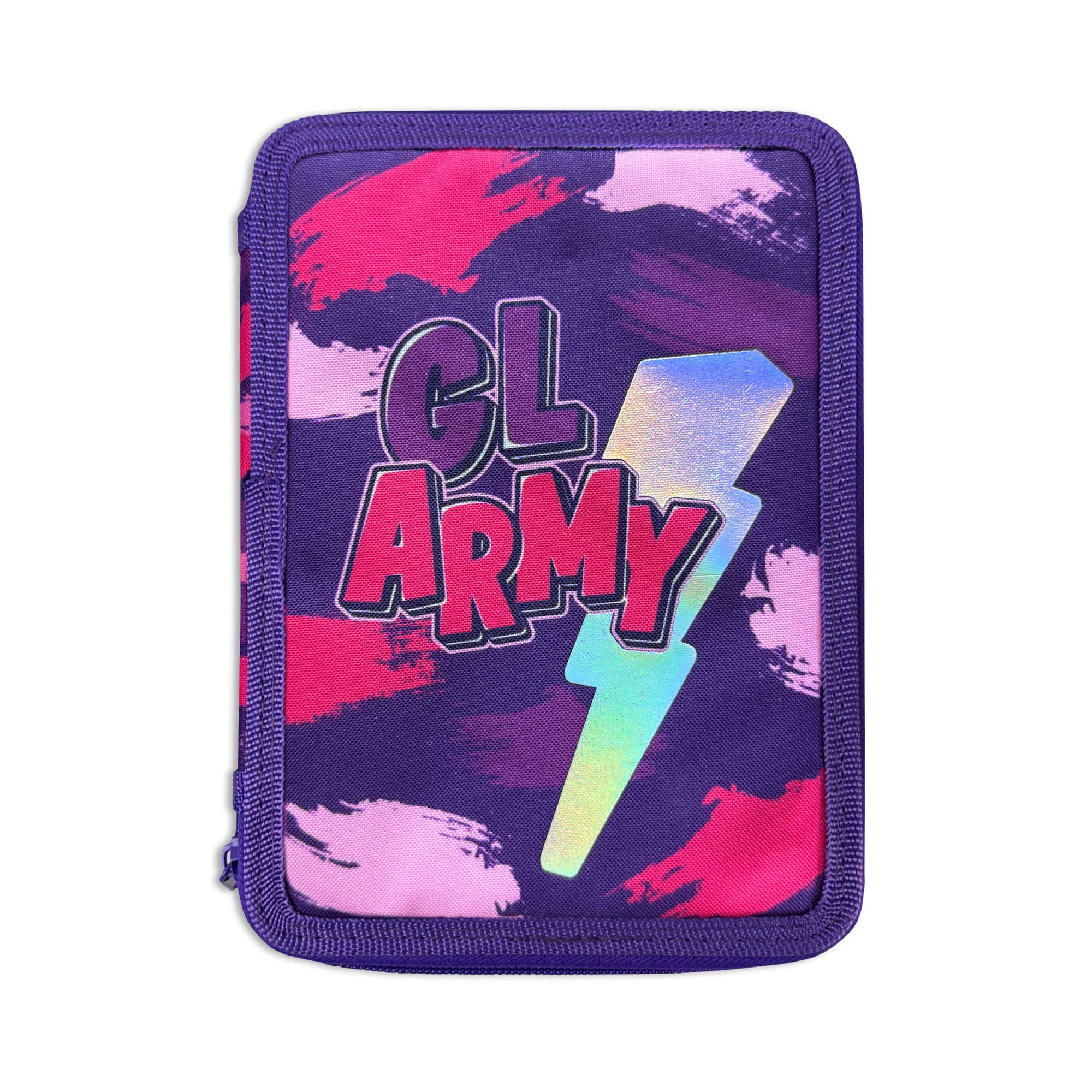 Multi Compartment Pencil Case | Pink Camo